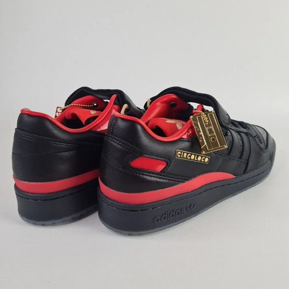 Adidas Circoloco Forum Low Shoes Classic Black Red Men - Picture 4 of 11